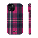 Hot Pink and Navy Plaid Case