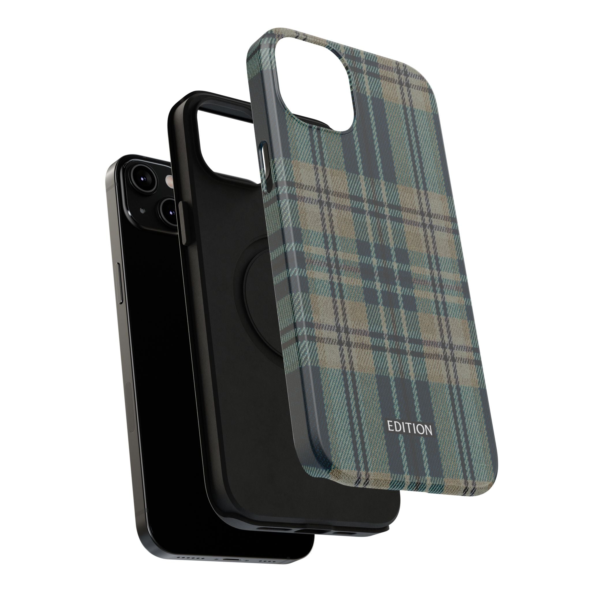 Green and Blue Plaid Case