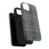 Green and Blue Plaid Case