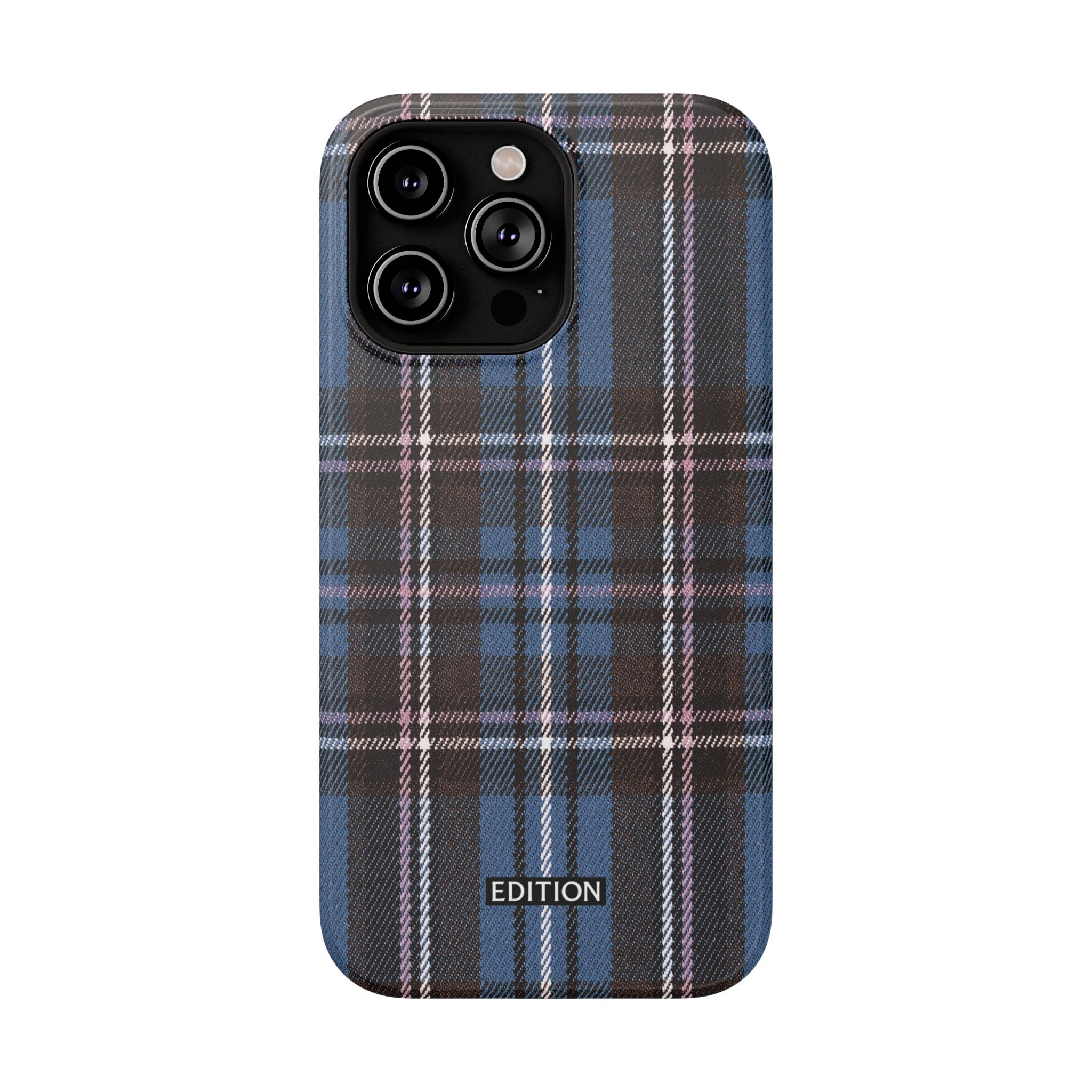 Blue and Pink Plaid Case