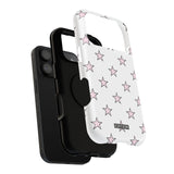 Pink and White Star Case