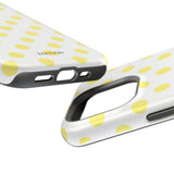 Yellow and White Polka Dot Case