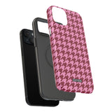 Raspberry Sorbet Houndstooth Case