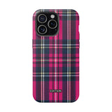 Hot Pink and Navy Plaid Case