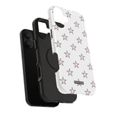 Pink and White Star Case