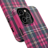 Hot Pink and Navy Plaid Case