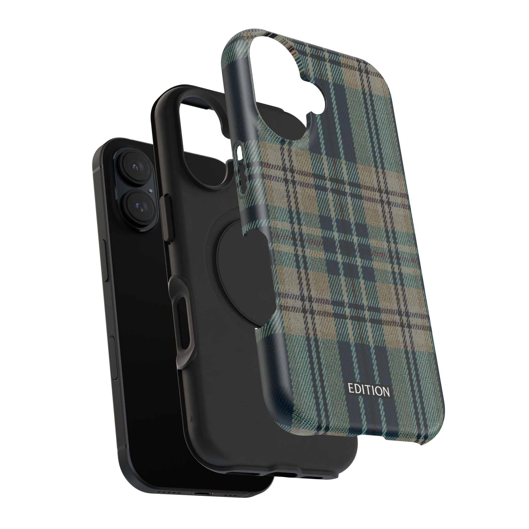 Green and Blue Plaid Case