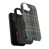Green and Blue Plaid Case