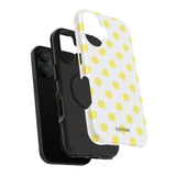 Yellow and White Polka Dot Case
