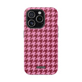 Raspberry Sorbet Houndstooth Case