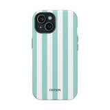 Teal Beach Stripe Case