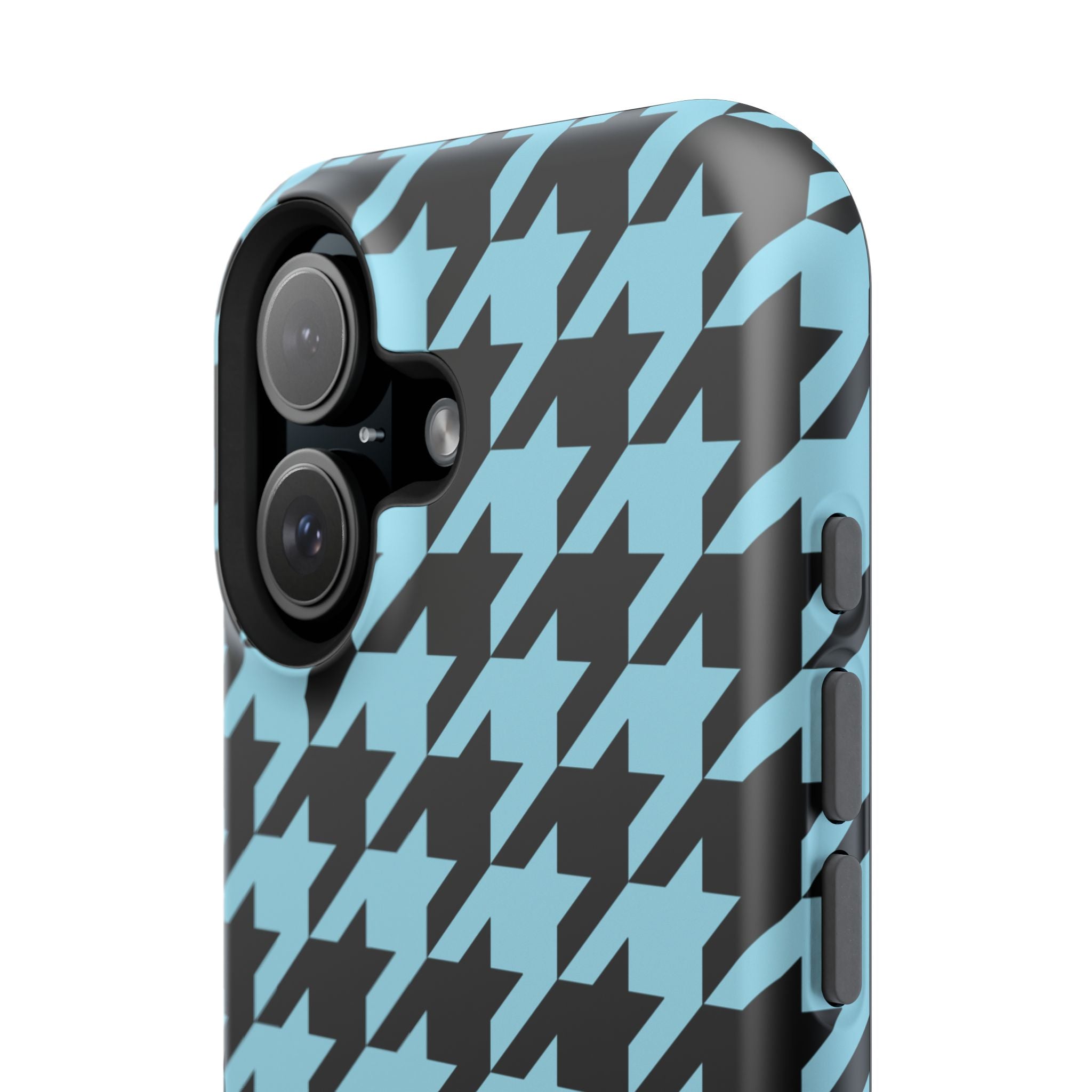Baby Blue Houndstooth Case