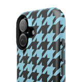 Baby Blue Houndstooth Case