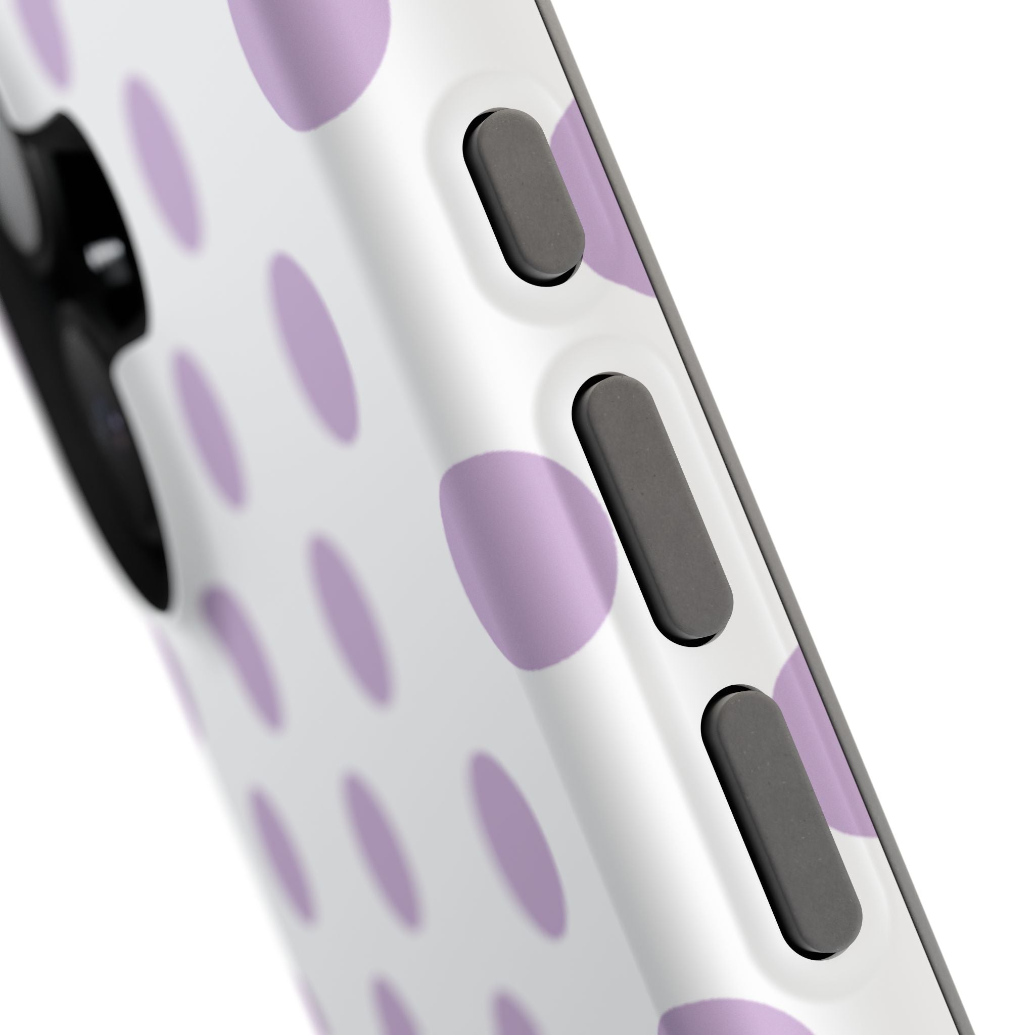 Purple and White Polka Dot Case