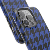 Blue Houndstooth Case