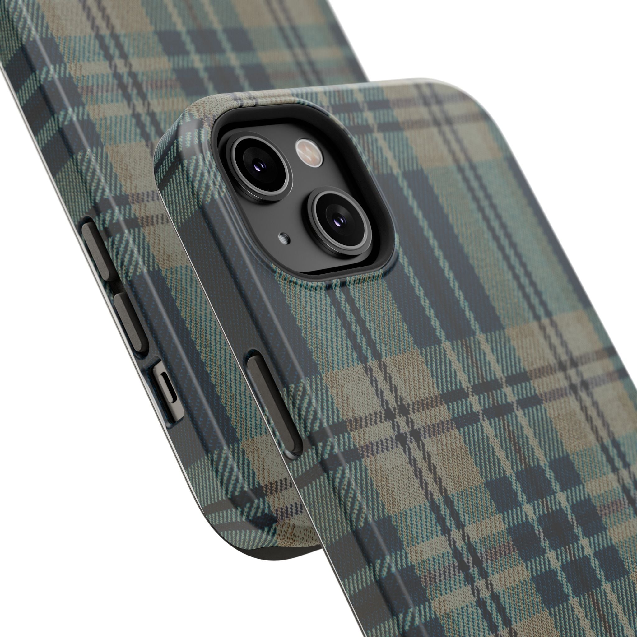 Green and Blue Plaid Case