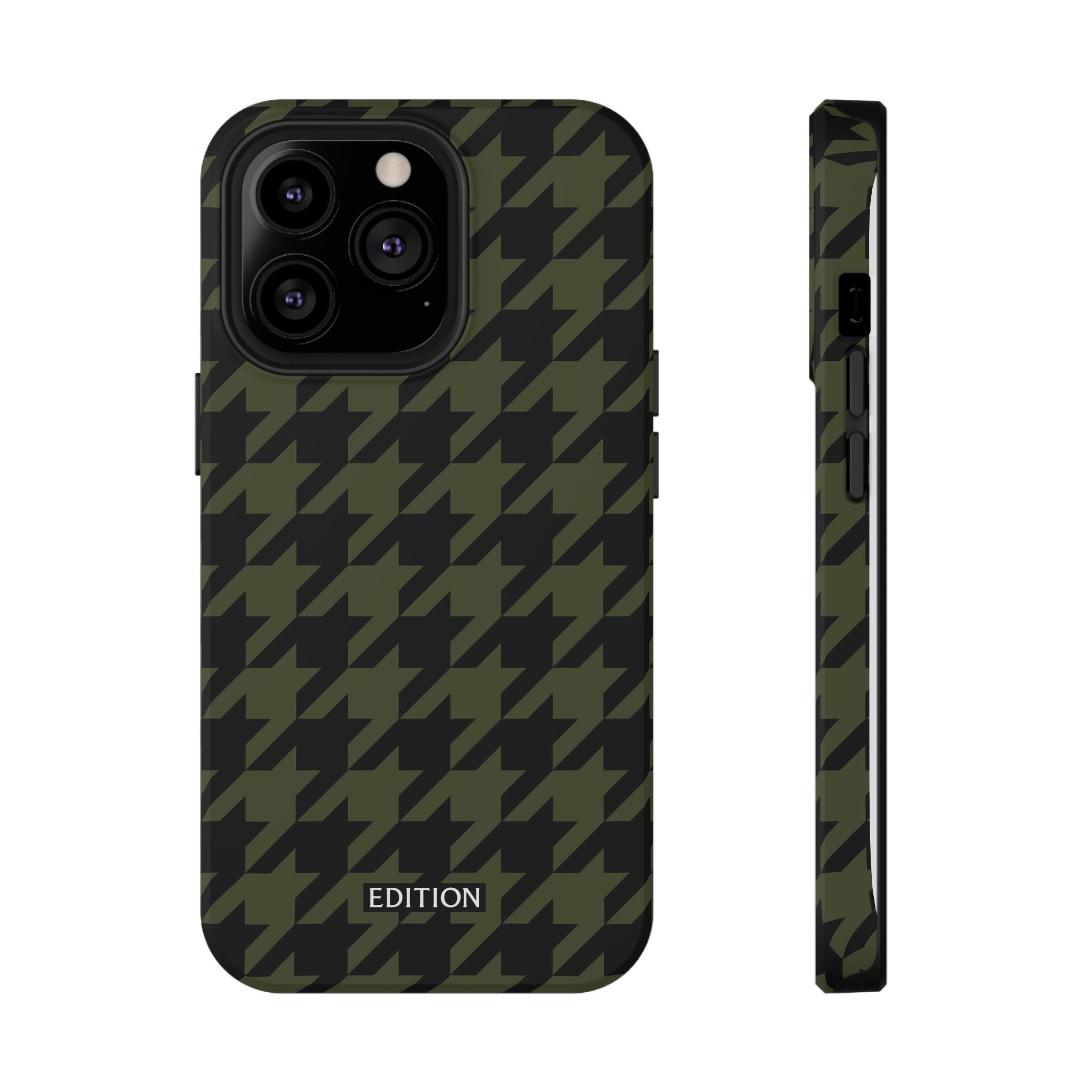 Army Green Houndstooth Case