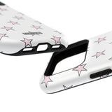 Pink and White Star Case