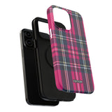 Hot Pink and Navy Plaid Case