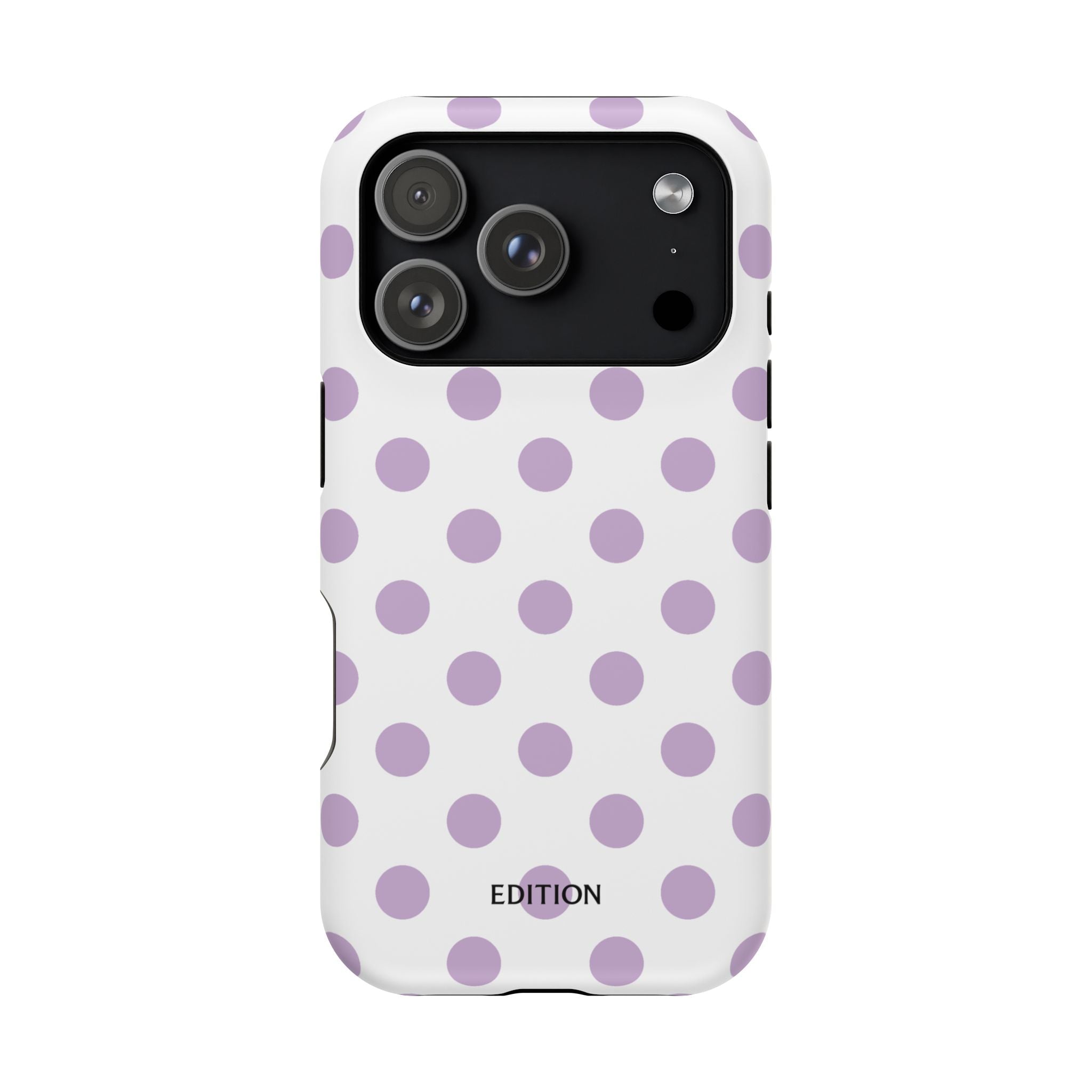 Purple and White Polka Dot Case