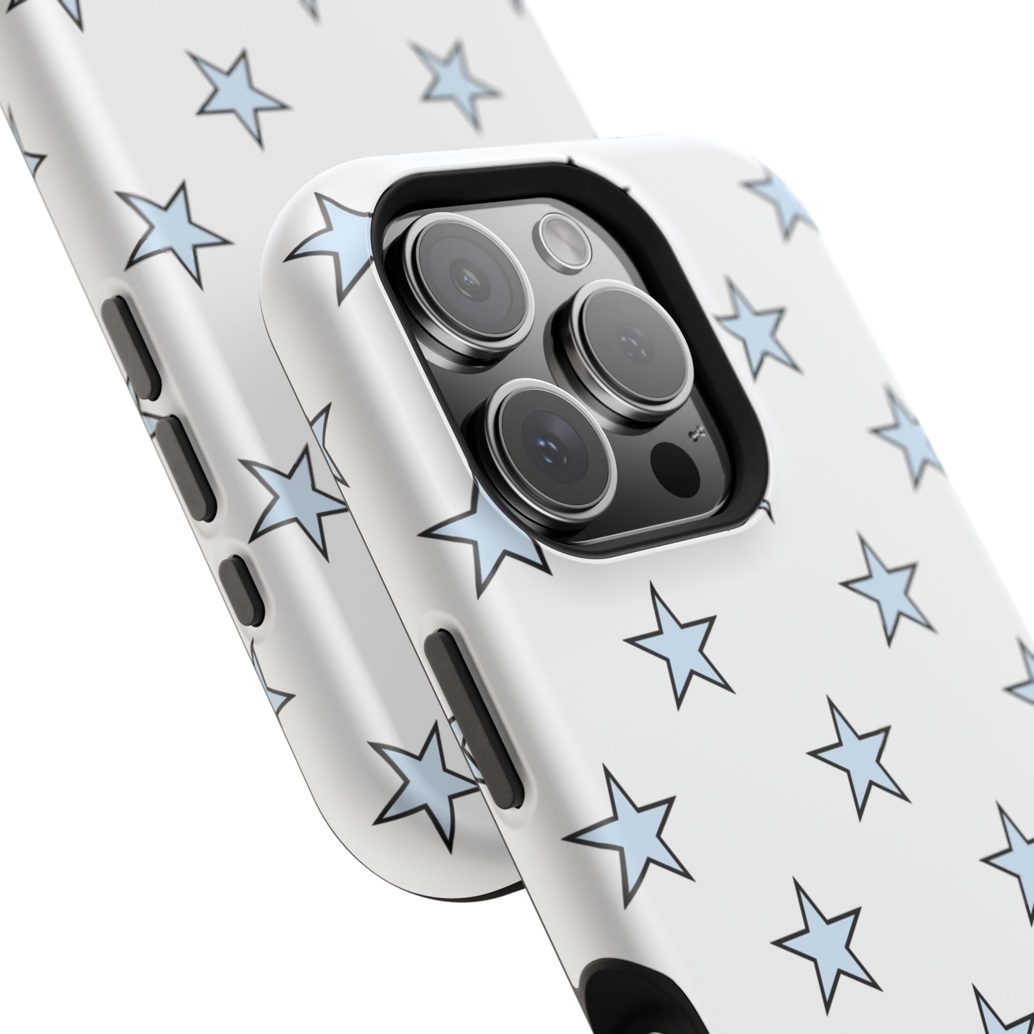Blue and White Star Case