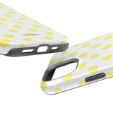 Yellow and White Polka Dot Case
