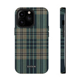 Green and Blue Plaid Case