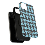 Baby Blue Houndstooth Case