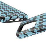 Baby Blue Houndstooth Case