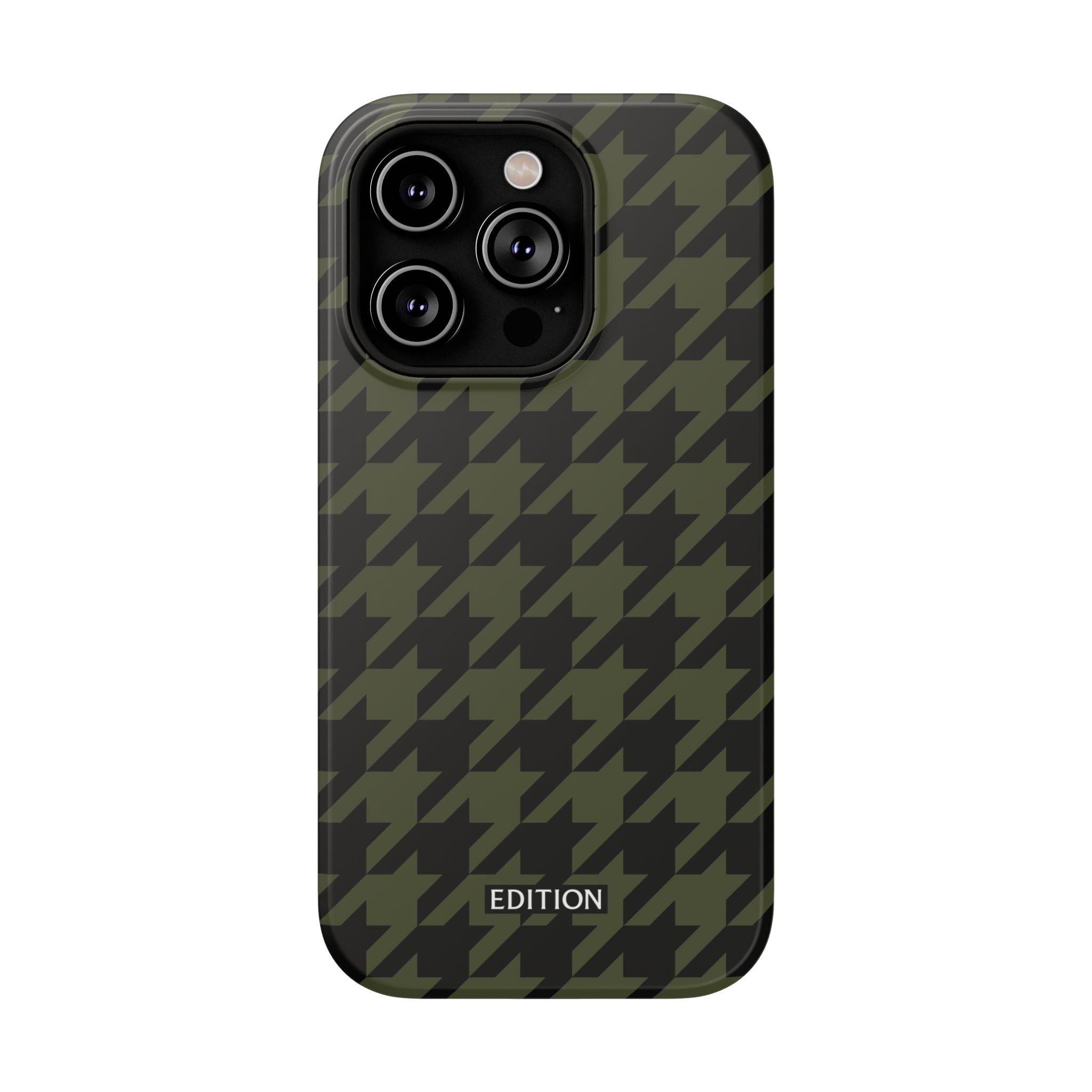Army Green Houndstooth Case