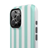 Teal Beach Stripe Case