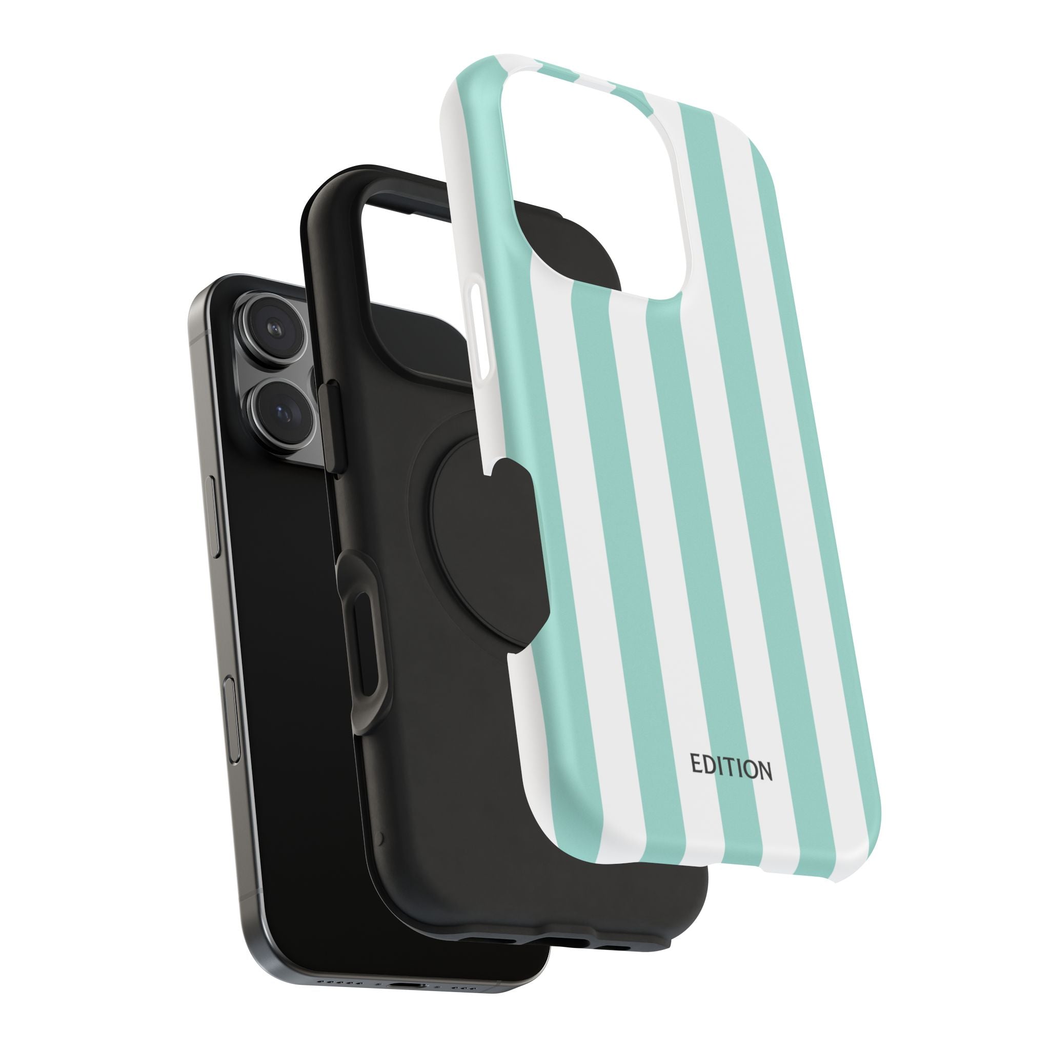 Teal Beach Stripe Case