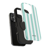 Teal Beach Stripe Case