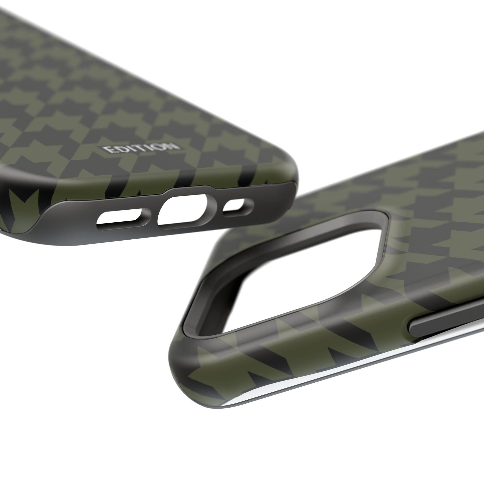 Army Green Houndstooth Case