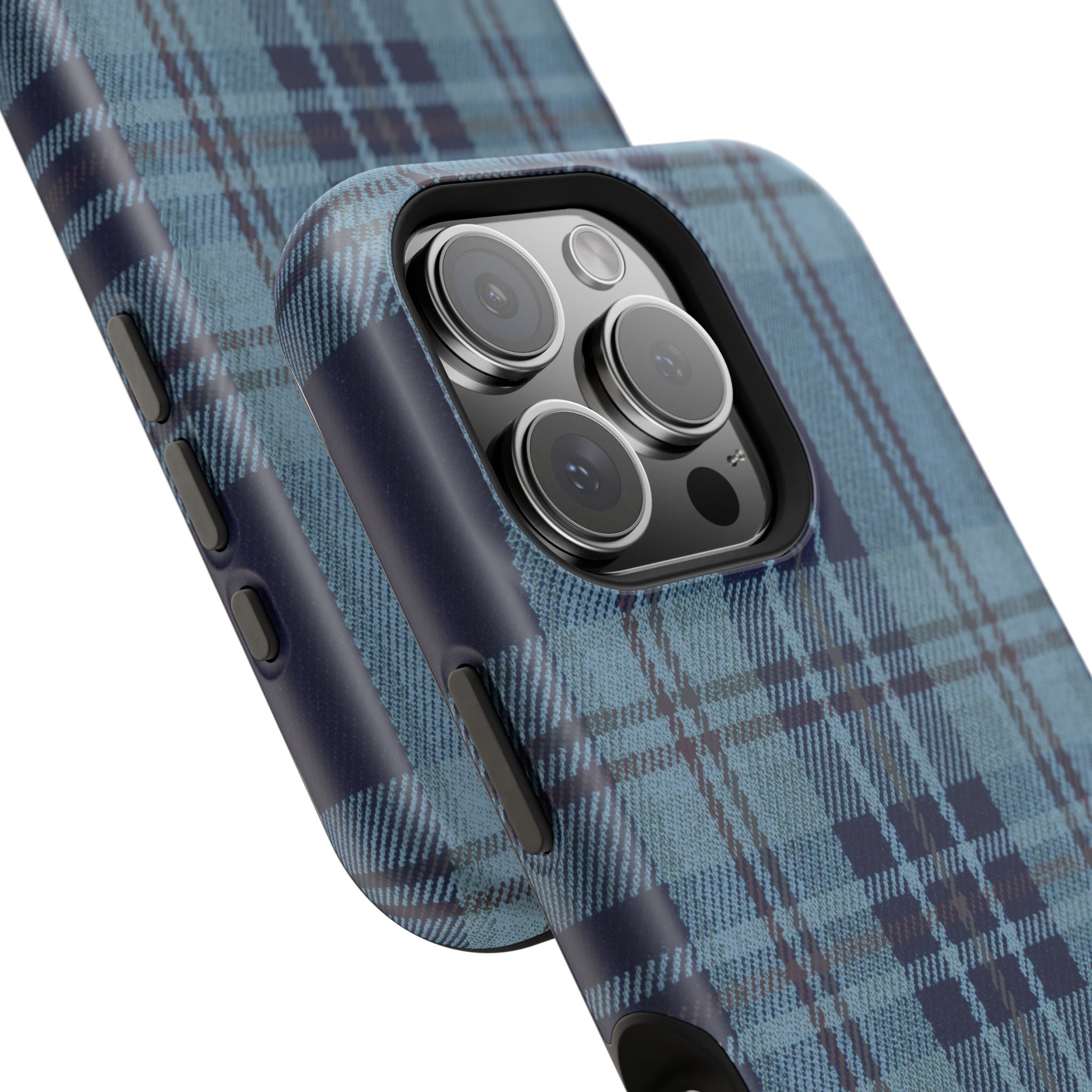 Navy Plaid Case