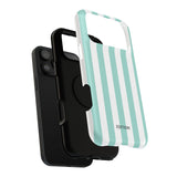 Teal Beach Stripe Case
