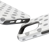 Grey and White Polka Dot Case