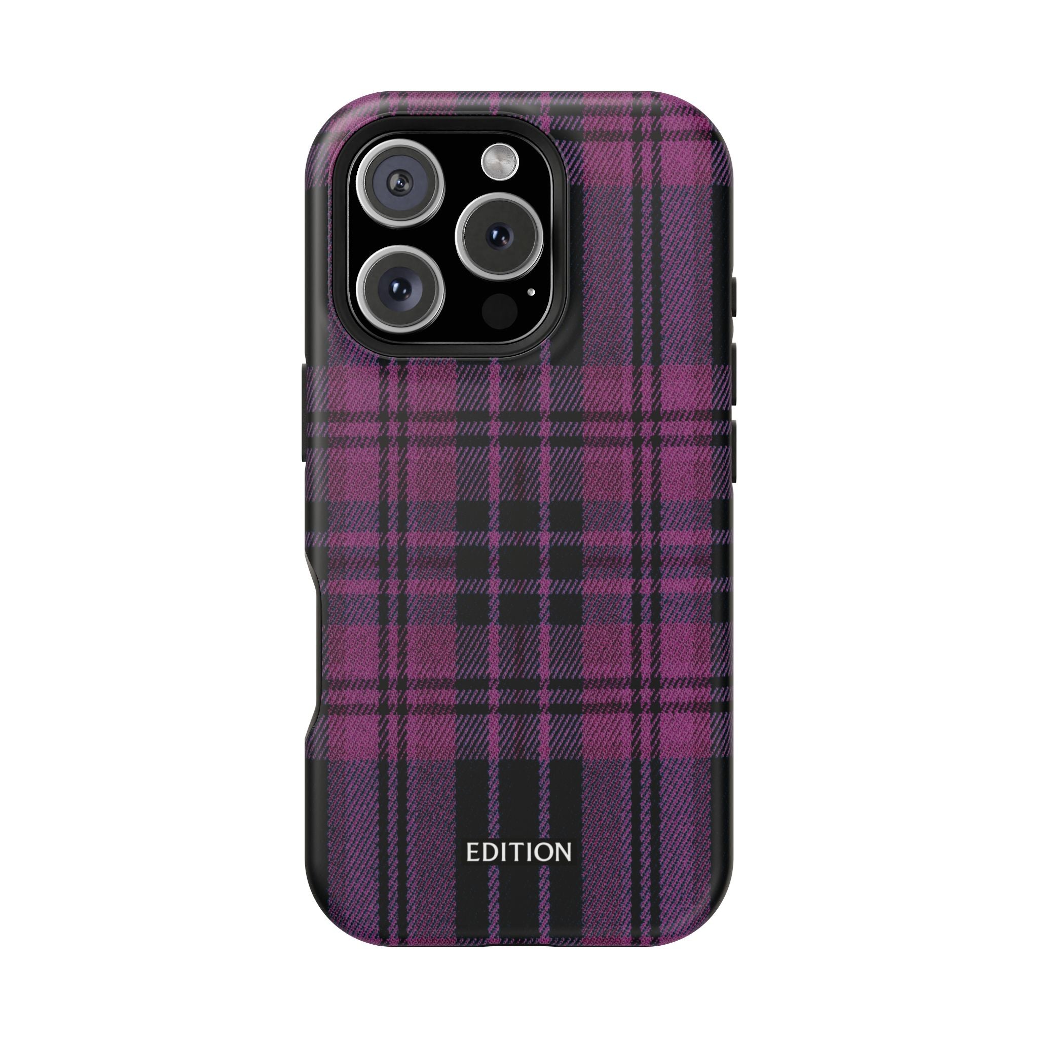 Black and Pink Plaid Case