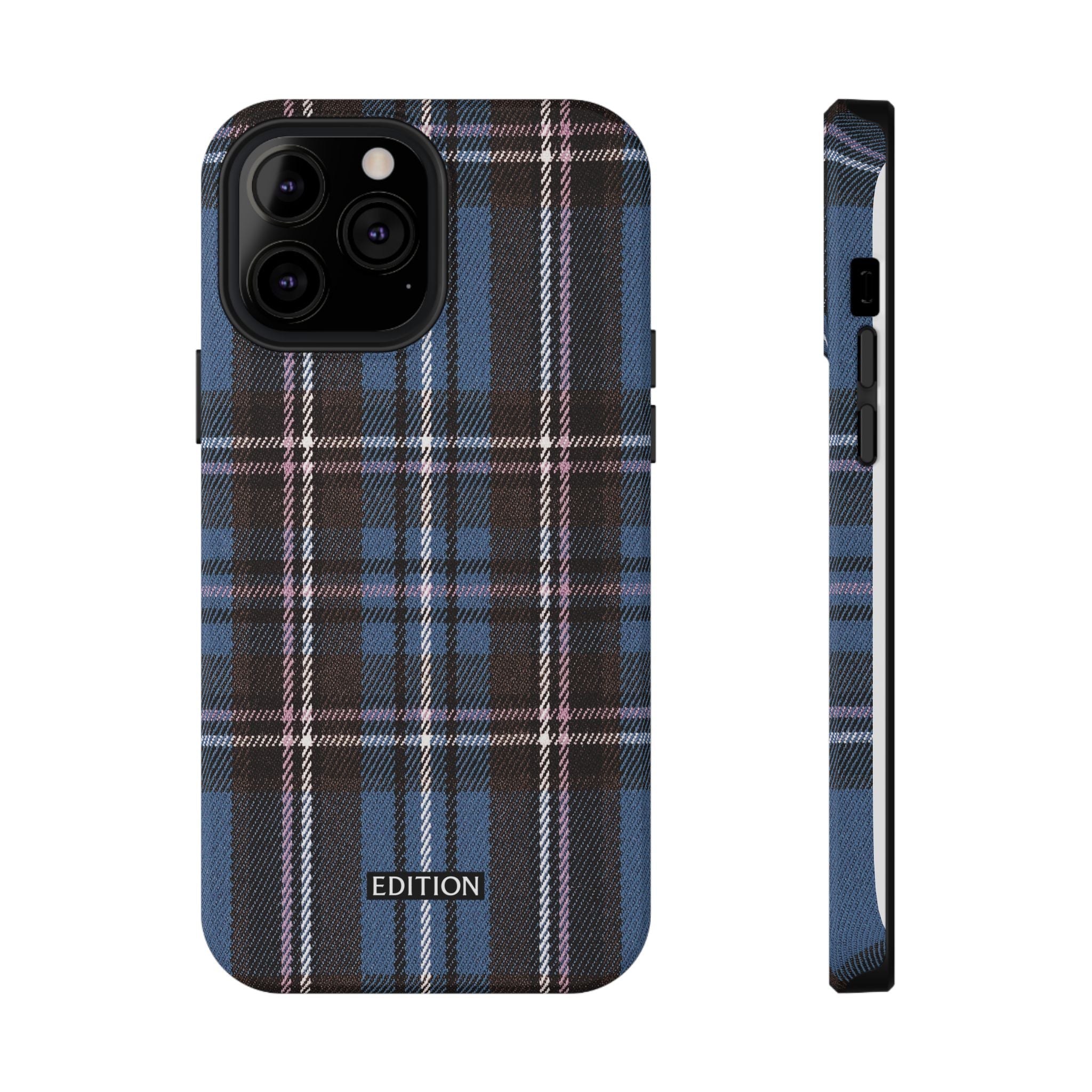 Blue and Pink Plaid Case