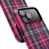 Hot Pink and Navy Plaid Case