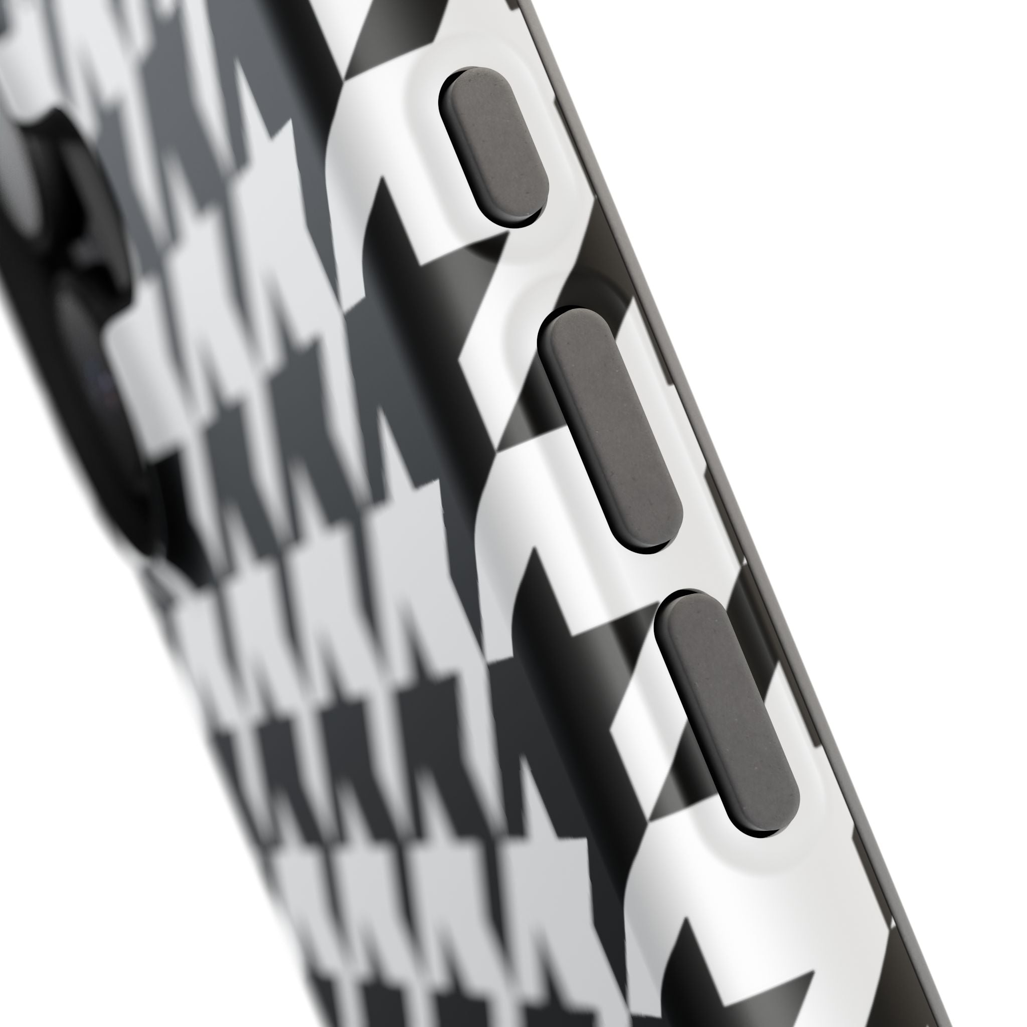 Black and White Houndstooth Case