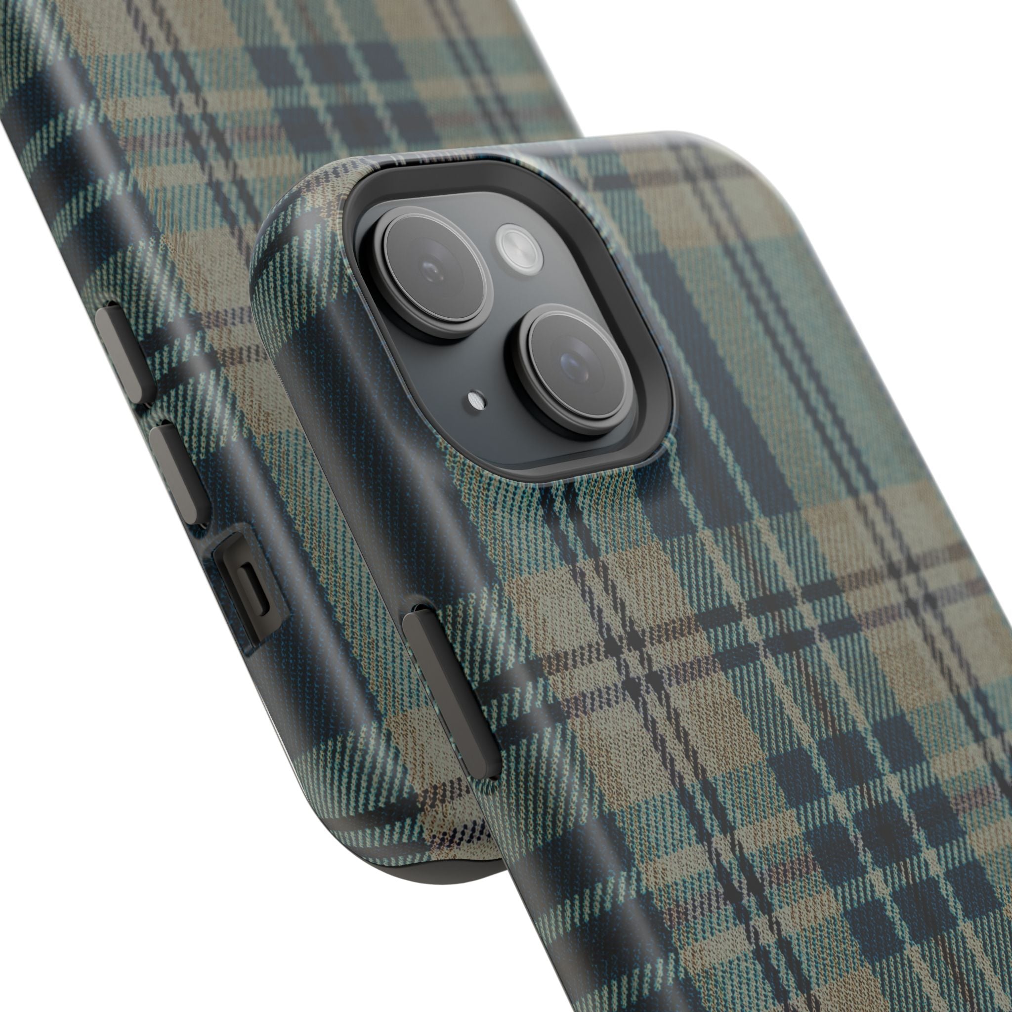 Green and Blue Plaid Case