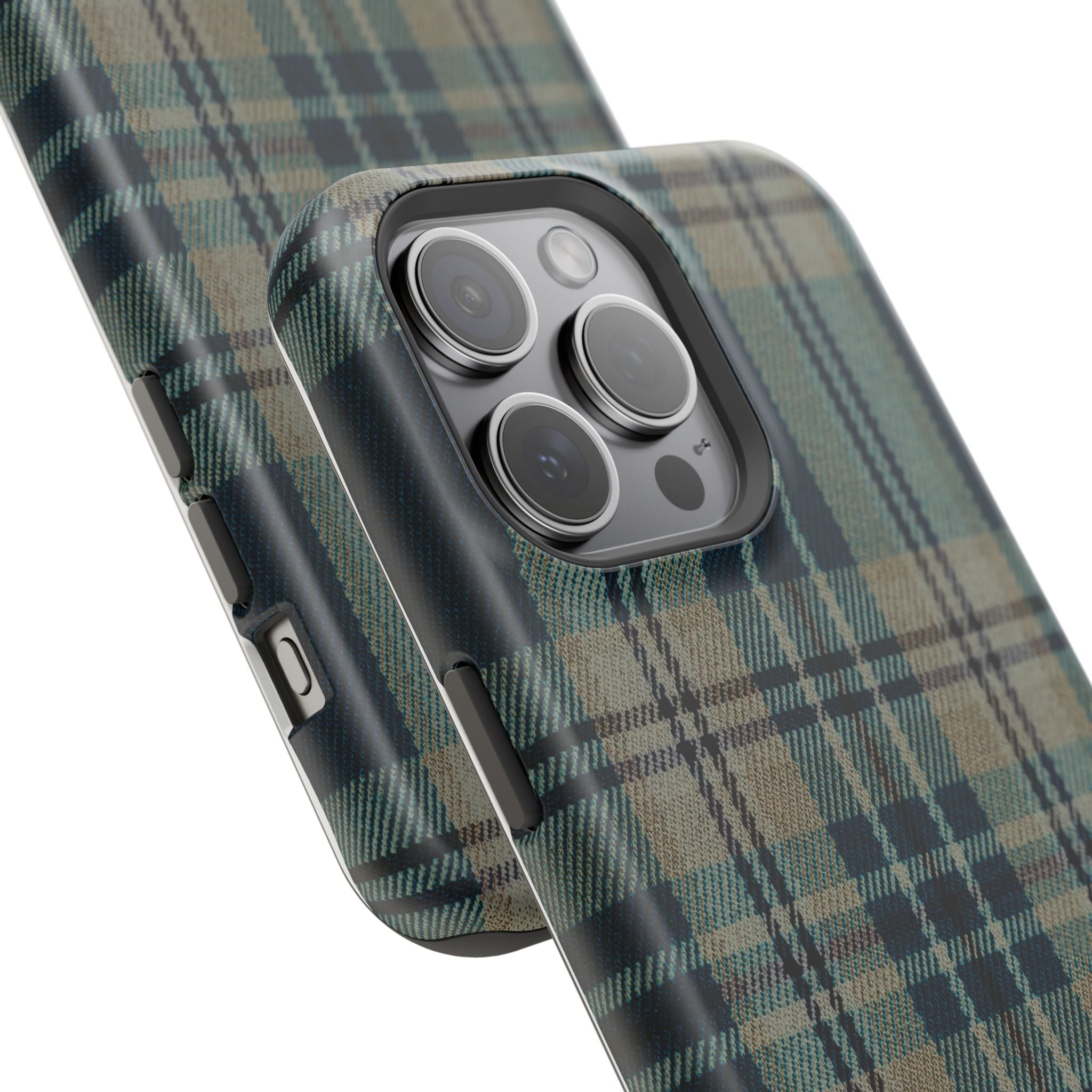 Green and Blue Plaid Case