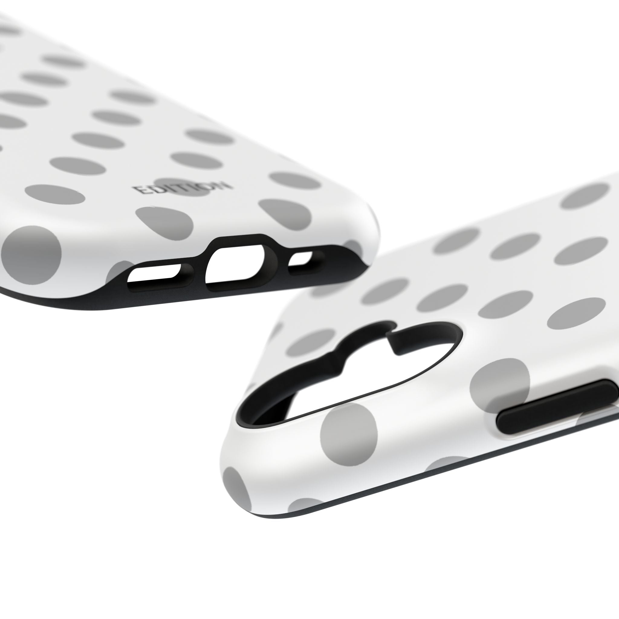 Grey and White Polka Dot Case