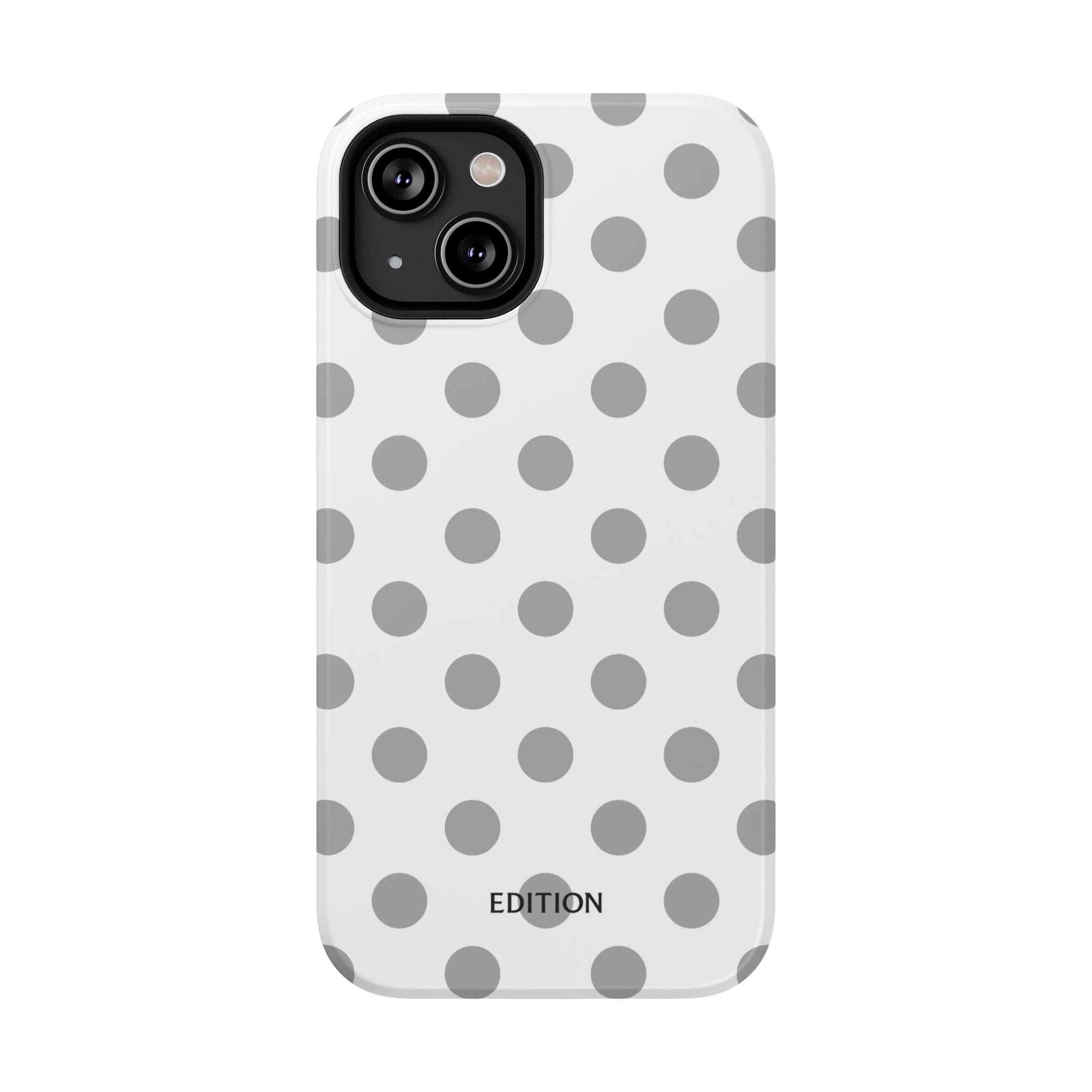 Grey and White Polka Dot Case