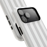 Grey Beach Stripe Case