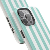 Teal Beach Stripe Case