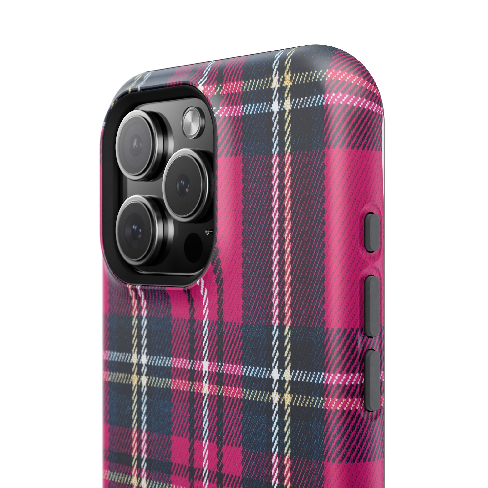 Hot Pink and Navy Plaid Case