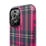 Hot Pink and Navy Plaid Case