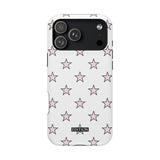 Pink and White Star Case